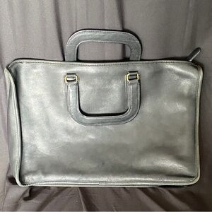 Coach Black Leather Briefcase Bag